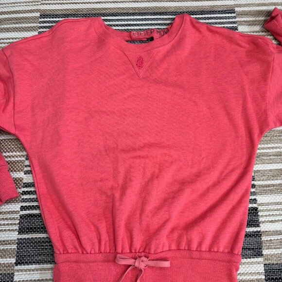 Free People FP Movement For The Win Playsuit Open Back Micro Shorts Orange Sz S - Picture 4 of 13